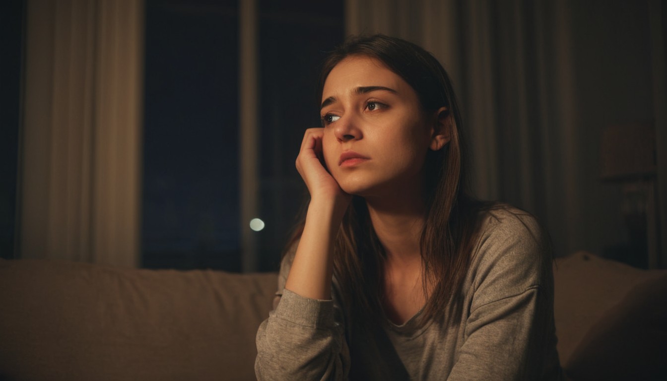 pretty young woman, Self Doubt, sad, thoughtful