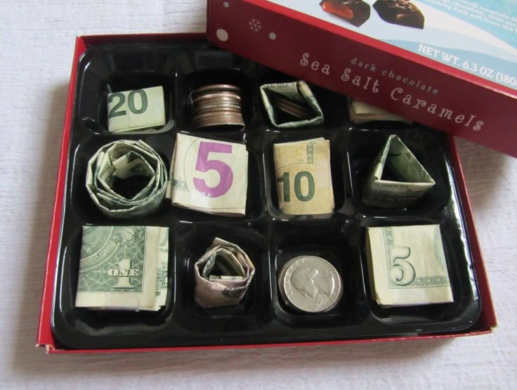 Surprise with a Chocolate Box of Money