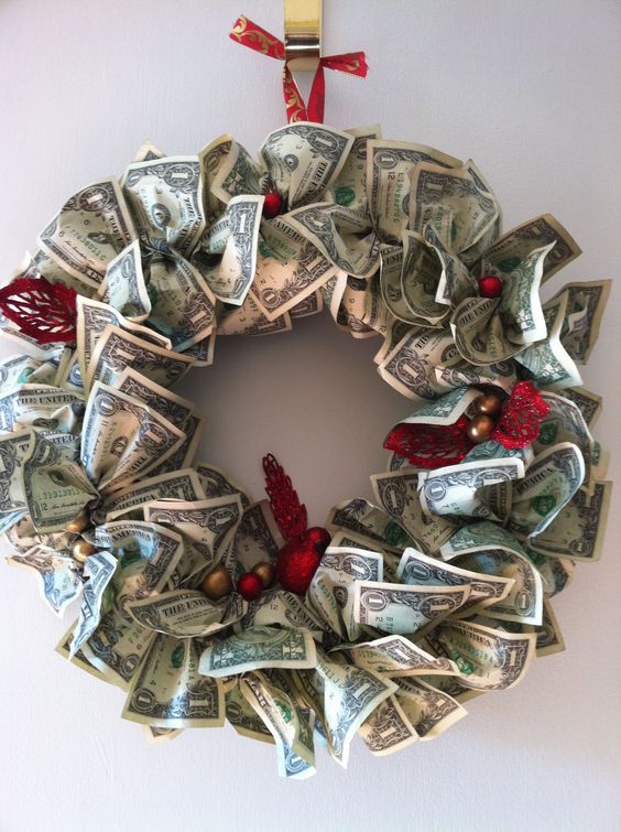 Money wreath